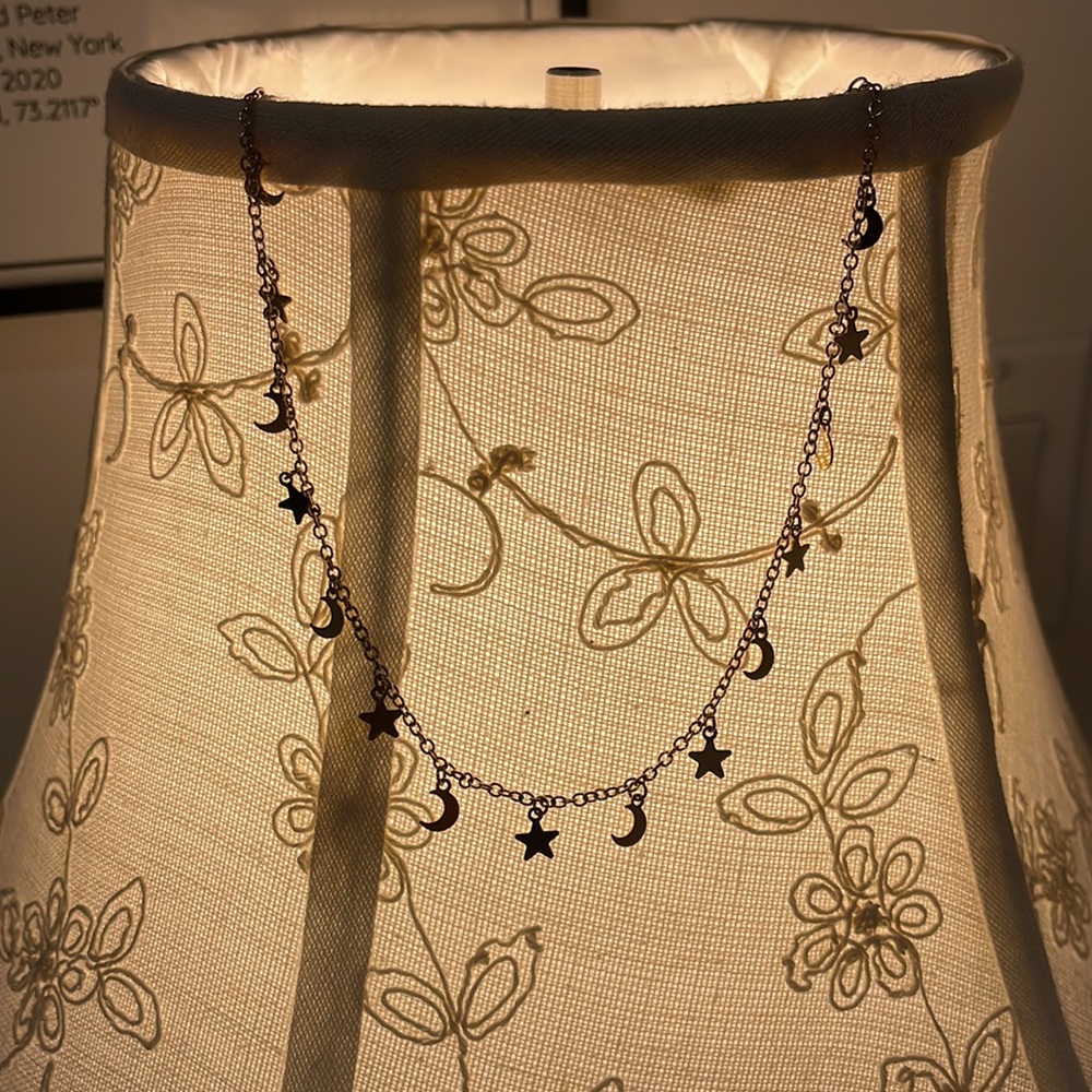 Pacsun star and moon necklace